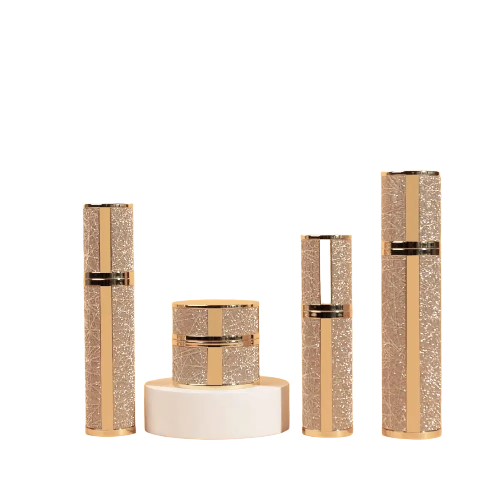 Cosmetic Leather Bottle Skin Lotion Bottle Luxury case Jar(2)